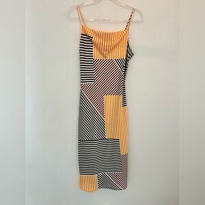 COLORBLOCK SLIP DRESS